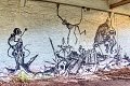 HDR graffiti streetart street-art street art skeleton factory urbex roa klaas van der linden kunst kunstwerk werkaandemuur wadm werk aan de muur decay verlaten lost place places abandoned